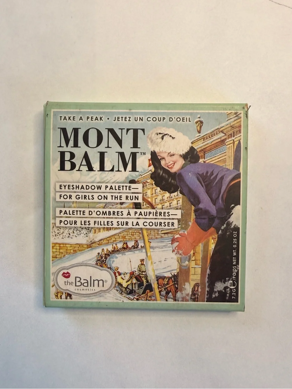 theBalm Mont Balm Eyeshadow Palette - Mint Green Compact